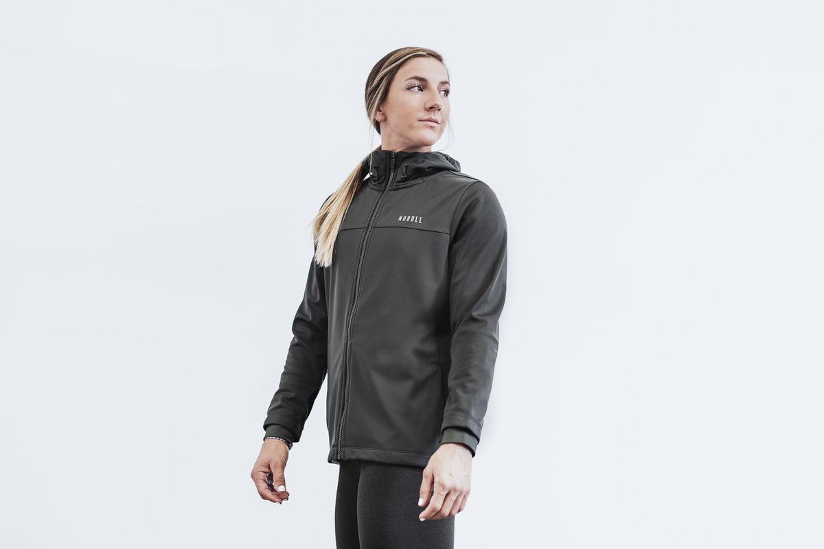 Nobull Softshell Women\'s Jackets Deep Grey | Australia (AR7536)